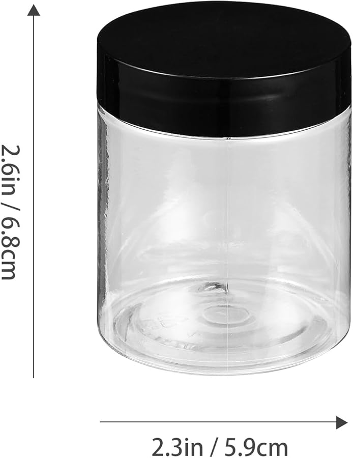 VILLCASE 12Pcs 140Ml Plastic Cosmetic Jars with Lids for Face Cream Lotion and Travel Storage - Image 2